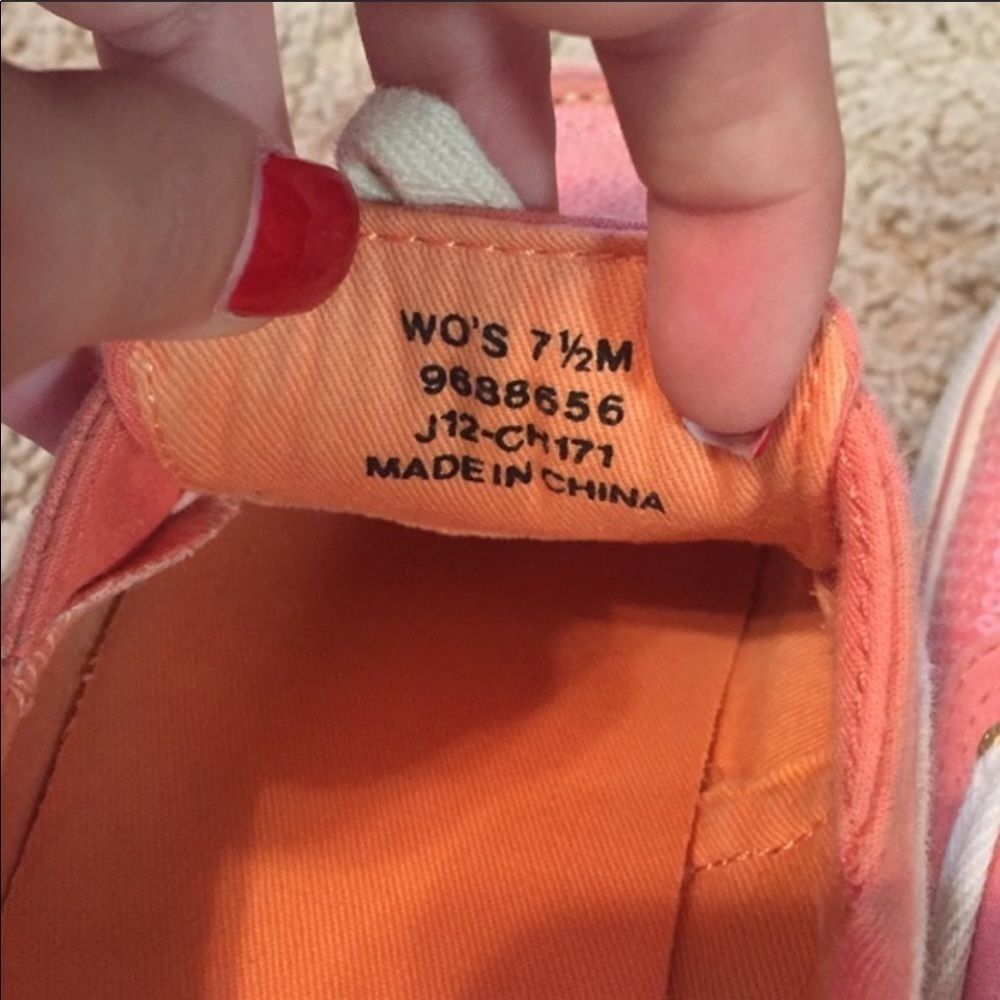 Sperry Top Siders Coral Jersey Sequin Shoes - 7.5 - Picture 5 of 5